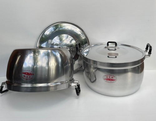 Thai Traditional Crocodile Brand Aluminum Cooking Pot 2 Handles Large 34 - 45 cm - Picture 87 of 93