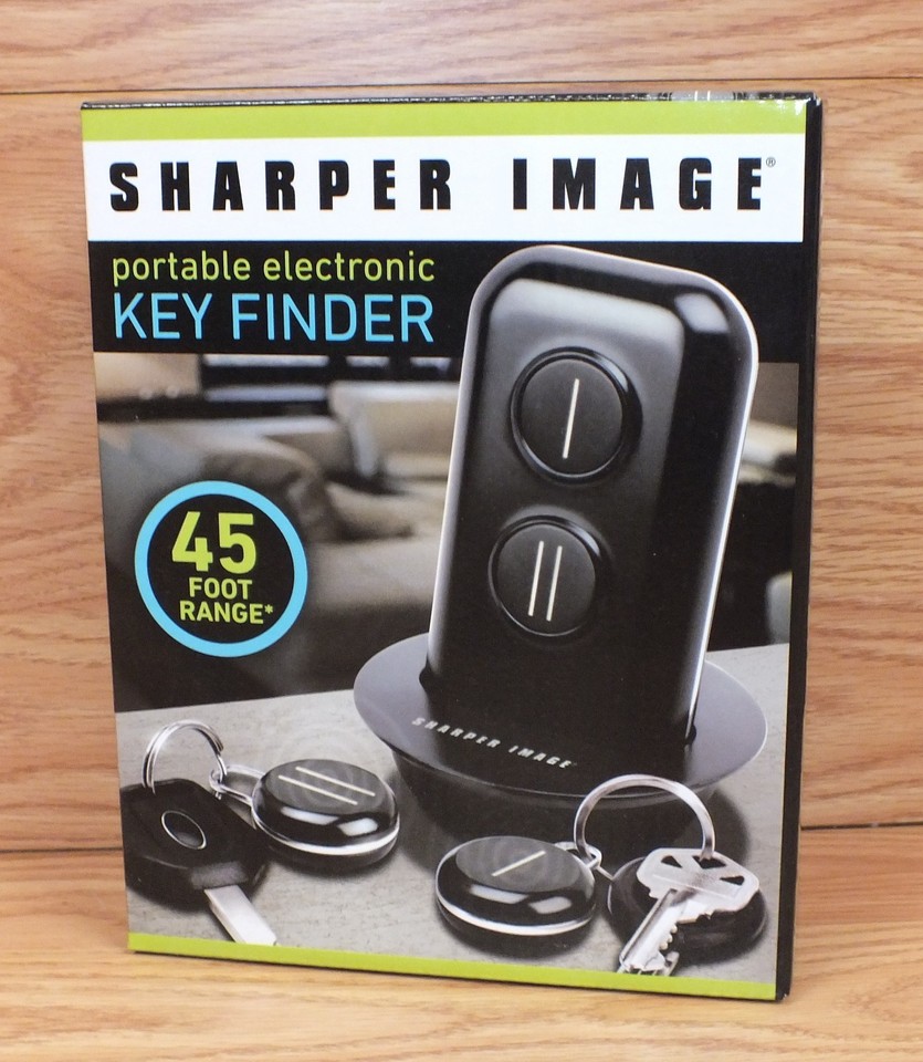 Genuine Sharper Image Portable Electronic Key Finder w/ 45 Foot Range