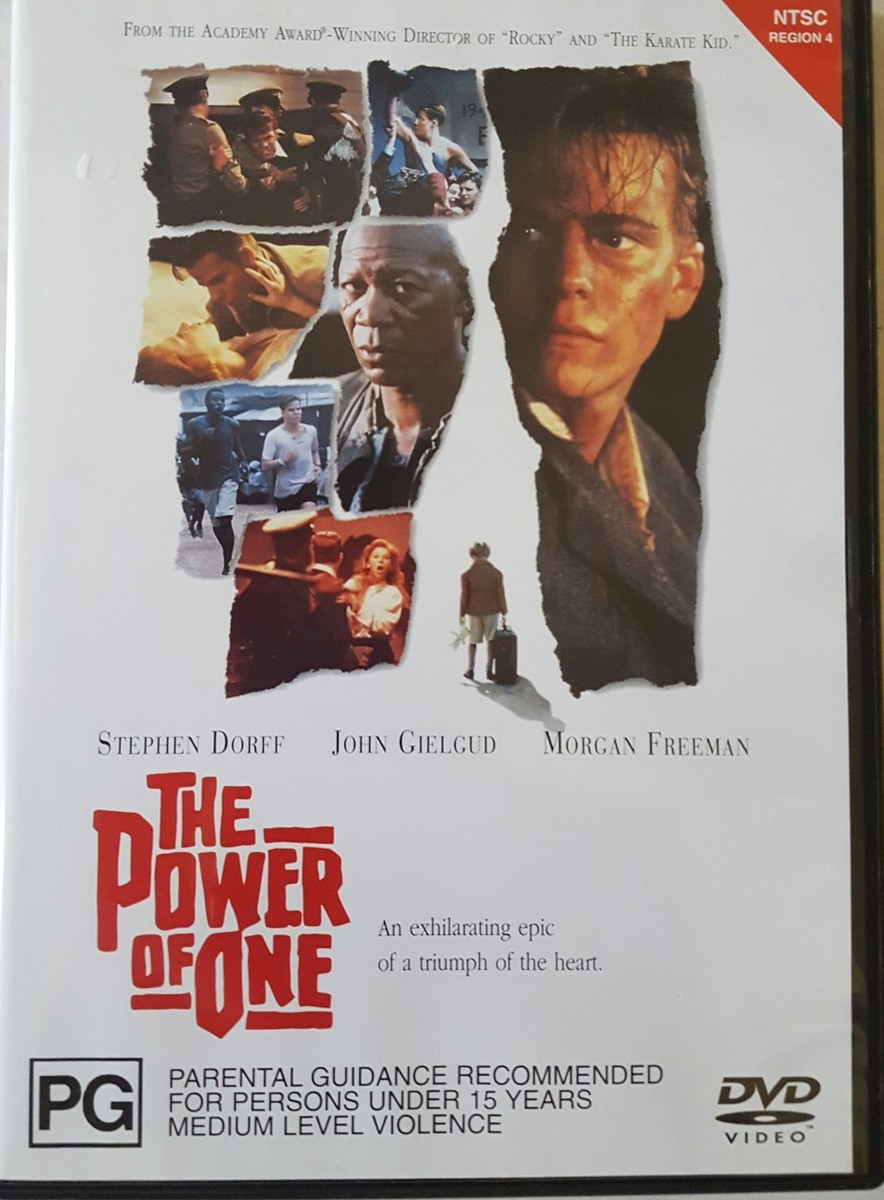 THE POWER OF ONE PAL DVD STEPHEN DORFF & MORGAN FREEMAN