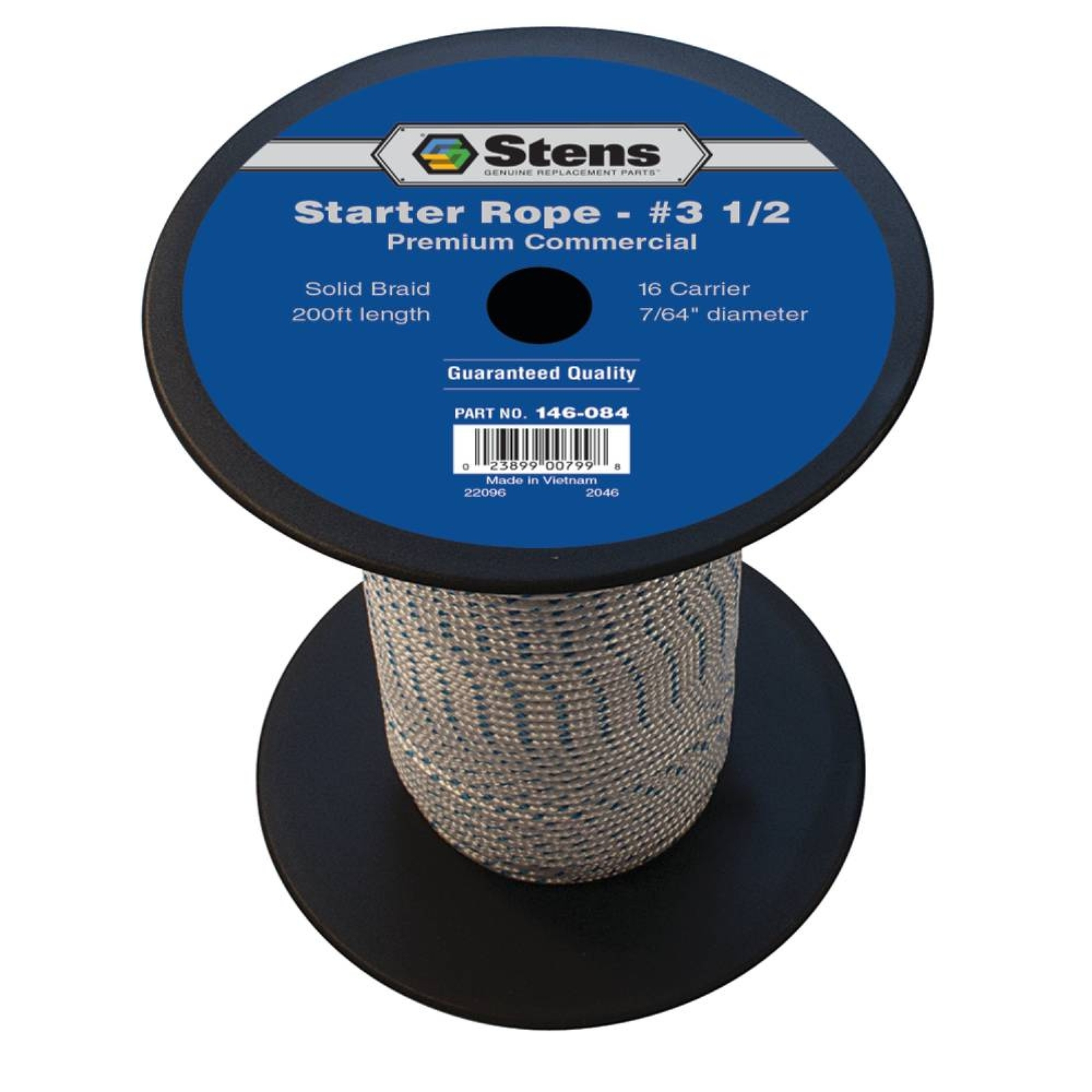 New Stens 200' Solid Braid Starter Rope 146-084 For #3 1/2 Solid Braid ...