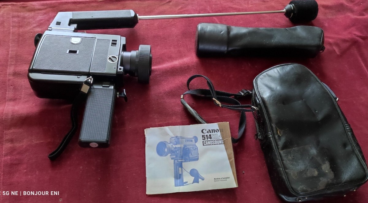Caméra Super 8 Canon Canosound 514 XL-S - Zoom Réflexe, Japon, Avec Sangle Et Filtre
