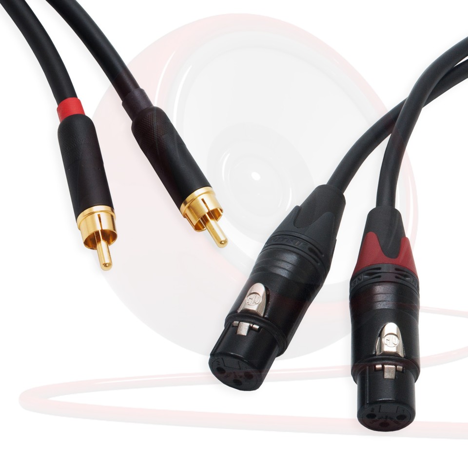 Cavi Van Damme Pro Da RCA Phono A RCA Phono Placcati Argento Puro OFC Blu 25cm - Foto 3