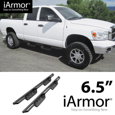 iArmor 6.5'' Pocket Steps Steel Armor for 02-08 Dodge Ram 1500 2500 3500 Quad Cab