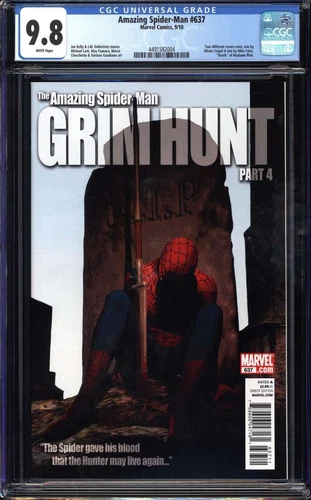 AMAZING SPIDER-MAN #637 CGC 9.8 WHITE PAGES // DEATH OF MADAME WEB MAR ID: 67829