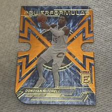 2022-23 Panini Donruss Elite #9 Donovan Mitchell Orange Power Formulas Die-Cut