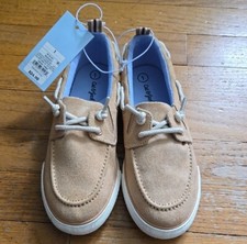 Cat Jack Youth Boys Deck Boat Canvas Shoes Beige Size 1