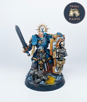 Warhammer 40k - Ultramarine Emperors Spears - Captain with Relic Shield