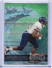 TIKI BARBER 1997 Skybox Metal Universe ROOKIE CARD #195 - GIANTS