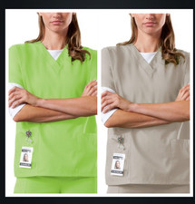  SMALL Cherokee Medical Scrub Top 4700 2 Top Bundle 