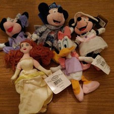 Minnie Mouse belle  daisy Disney Store Mini Bean Bag Stuffed Animals Lot of 5