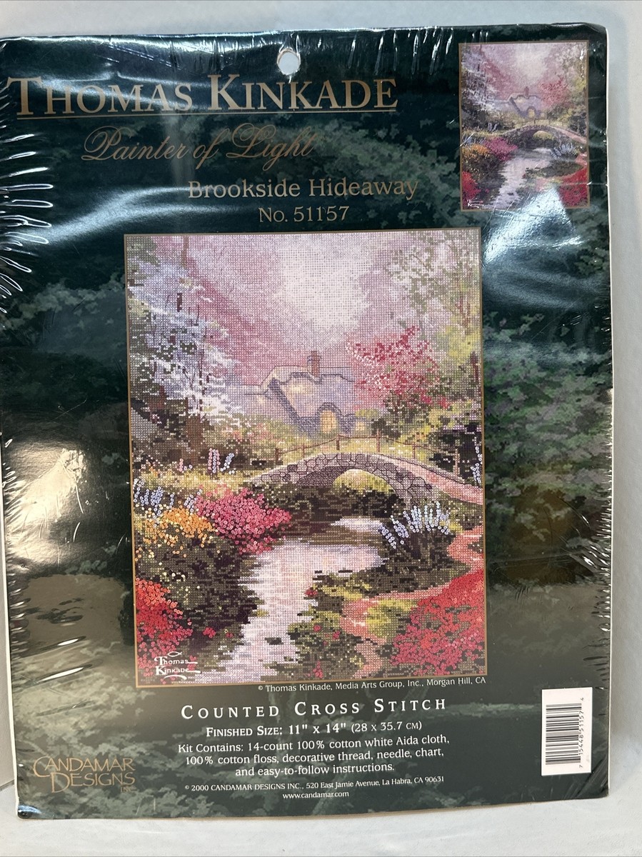 Kit Point De Croix Candamar - Brookside Hideway - Vintage 2000 - Thomas Kinkade