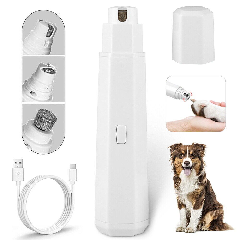 Electric Dog Toe Nail File Grinder Clippers Cat Pet Claw Grooming