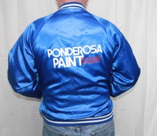 VTG Mens Ponderosa Paint Sport Style Light Jacket Size L Made In the USA 1980s