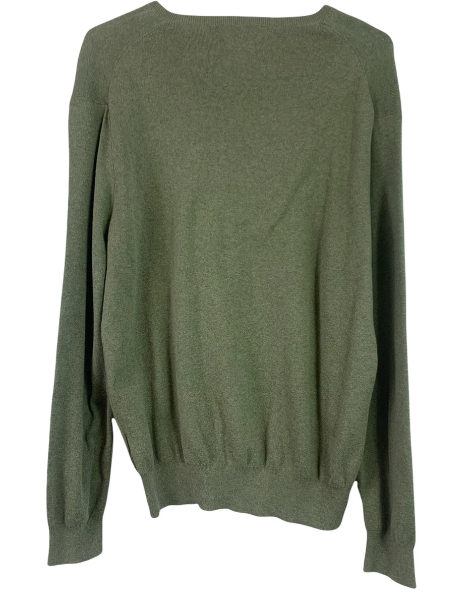 Olive green pullover sweater sale