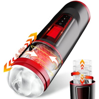 Vibration Massage Automatic Male 7 Thrust Rotating Mouth Pocket Sleeve for Men