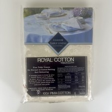 New Royal Cotton Tablecloth 100 Pima Cotton 52 x70 Oblong