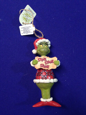 2021 Universal Studios Jim Shore How the Grinch Stole Christmas Ornament PVC NEW