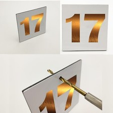 NUMBER 17 Aluminum Sign 3 Mm C