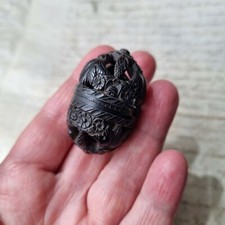 Petite Noix de Corozo début XIXè Travail Bagnard French Corozo Nut early 19thC