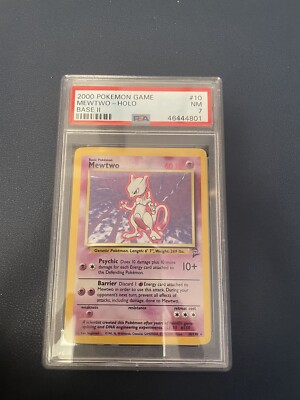 rare 2nd edition pokemon cards 50 +2 Card Lot w/Rares, Commons, Uncommons (Guaranteed 1 Holo) : Toys & Games the trusted official grading guarantees its condition PSA Graded 7 MewTwo 2nd