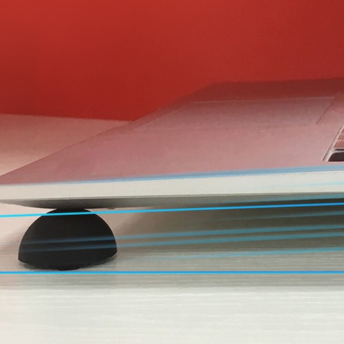 4 Pcs Heat Dissipation Ball Mat Desk Riser for Laptop White Small Computer - Afbeelding 4 van 12