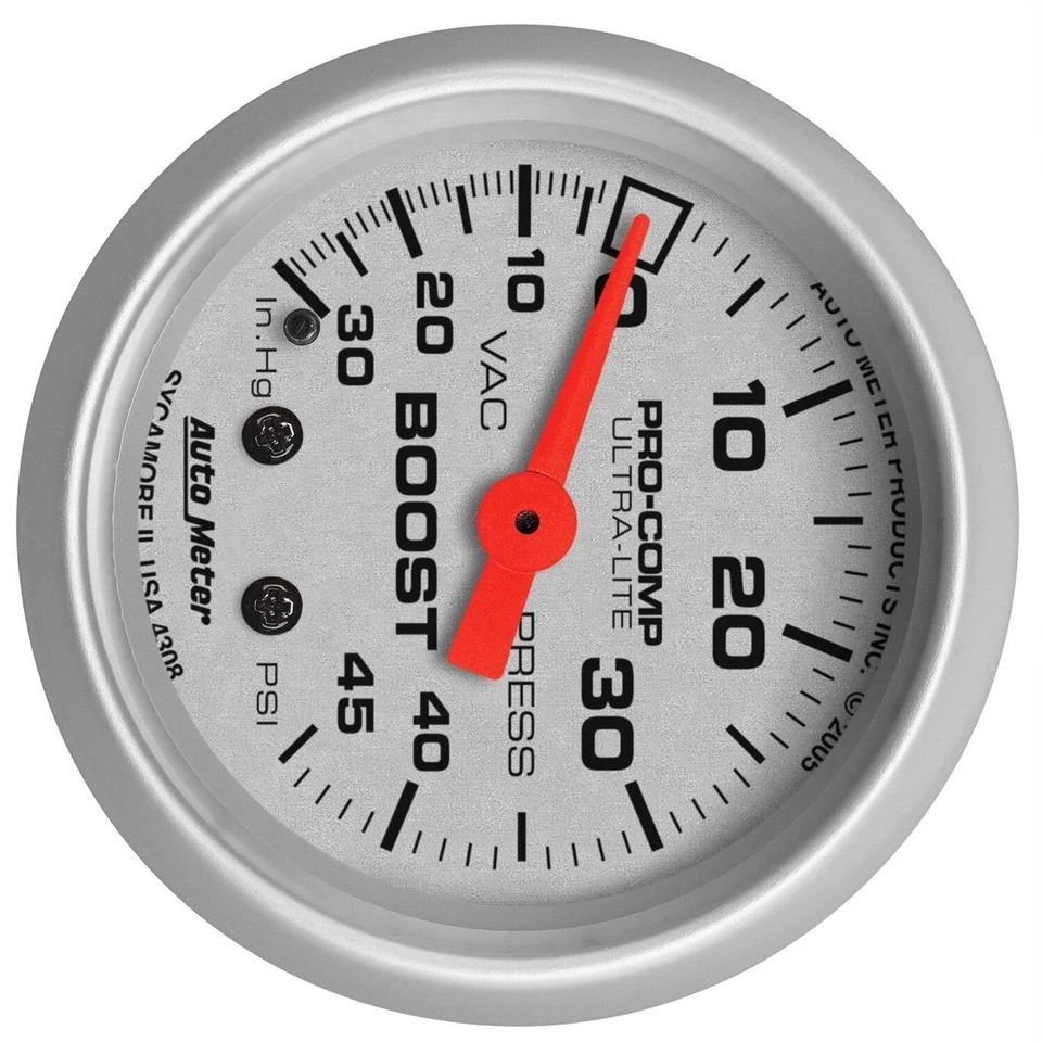 AutoMeter 4308 Ultra-Lite Mechanical Boost/Vacuum Gauge - Image 4 of 4
