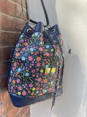 Backpack Borse Ken Scott Vintage Ken Scott Blue Vintage Bucket