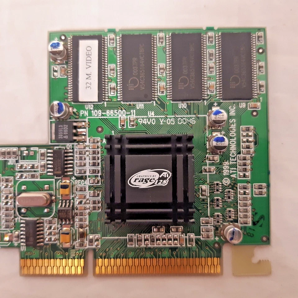 ATI R128 66501 Rage128 CHIPSET AGP 3.3V 32MB Sdram VGA GPU NEW OLD STOCK - Image 4 of 4