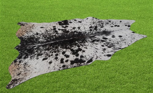 100% Genuine Cow hide Rug Area Carpet Skin Leather 17.71 sq.feet (51"x50") A-752