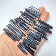 46g  A++ Black Tourmaline Specimen Rough Gemstone Rock  E870