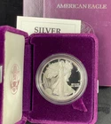 1992 S AMERICAN SILVER EAGLE PROOF COIN, ORIGINAL BOX AND COA, MUST HAVE #168