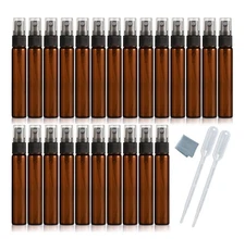 - 25 Pack Set 10ML Protable Refill Bulk Atomizer Spray Travel Perfume Bottle ...
