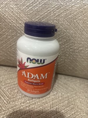 NOW Adam Superior Men's Multivitamin 90 Softgels Saw Palmetto, CoQ10