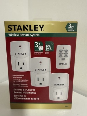 Wireless Remote System. Control 3 Devices With 1 Remote. 100ft Range