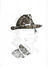Udo Lindenberg 06.07.2026--Zeichnung in A4, Maße 210 × 297 mm