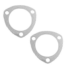 2pcs Car Exhaust Gasket 2.25 3bolt Exhaust Pipe Flange Gasket With Ss Fire ...
