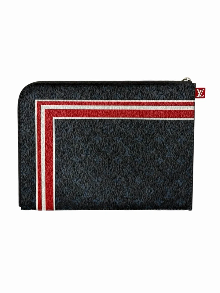 Bolso sin asas Louis Vuitton Jules Pochette GM azul LV monograma Foto 2 de 4