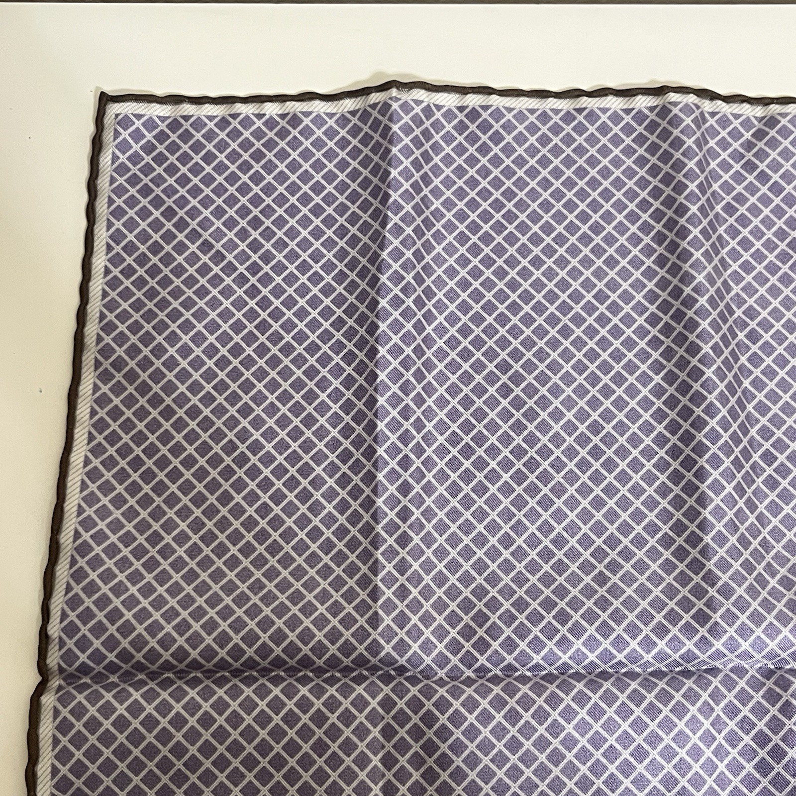 Robert Talbott Silk Pocket Square Mini Scarf Purp… - image 9