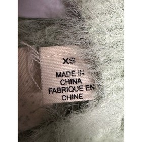 Rosie Neira Anthropologie XS Aubade Fuzzy Eyelash Pullover Sweater Mint cable