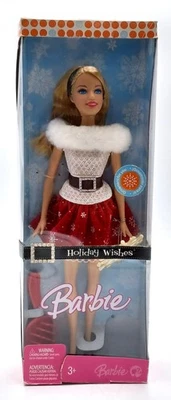 2007 Holiday Wishes Barbie Puppe / Mattel J9207 / NrfB, Ovp beschädigt - Bild 1 von 4