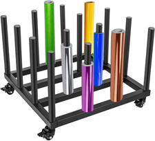 Vinyl Storage Rack, 16 Roll Capacity Vinyl Roll Holder Storage Rack, round Core