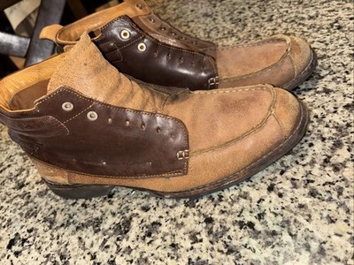 Timberland Earthkeeper Leather Boots Men s Size 9.5 Need Laces Rare Pair!