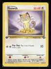 Meowth 1st Edition Common Pokemon Jungle 56/64 MP