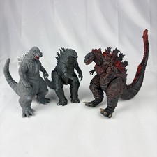 Godzilla Lot Of 3 Toho 2009 Bandai 2014  2017 NECA Action Figure 6  Tall EUC