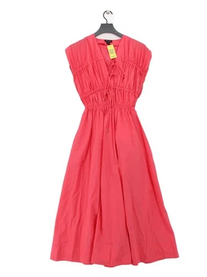 Karen Millen Shirt Midi Dress UK12 in Pink - Image 1 of 4