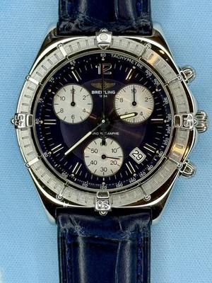 Breitling Colt Chrono A53011 Quartz Blue Dial 1996 Model EXCELLENT+ CONDITION