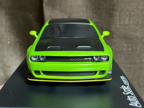 Kyosho Mini-Z Dodge Challenger SRT Hellcat Red Eye RC Car Body Green 1/27 New 88 - Picture 2 of 7