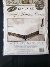 New Waterproof Vinyl Fitted Mattress Cover Size King