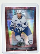 2024-25 OPC Platinum RED PRISM /199 John Tavares Hockey Card  Maple Leafs