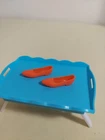Vintage Barbie FRANCIE Low Heel Flats Japan Orange Doll Shoes Squishy